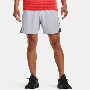 Men's UA Elevated Woven 2.0 Shorts, Size XL, Colors: Mod Gray / Pitch Gray - 011